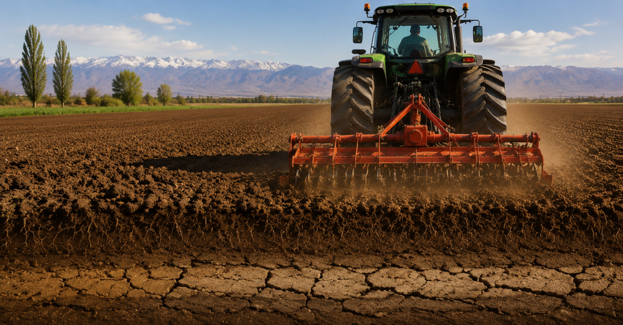 تنظیمات صحیح روتیواتور برای جلوگیری از ایجاد لایه سخت در مزارع جوین، خراسان رضوی
